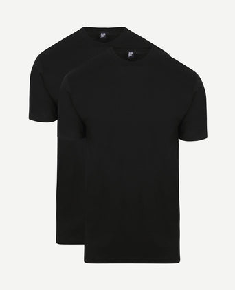 T-shirt Virginia zwart ((2-pack))