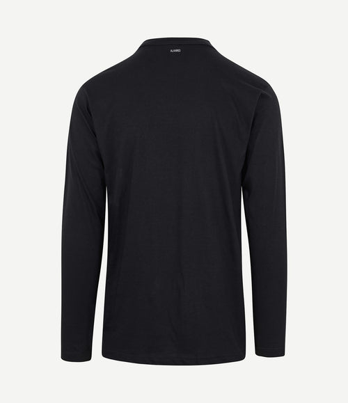 T-shirt Virginia zwart longsleeve (2-pack)