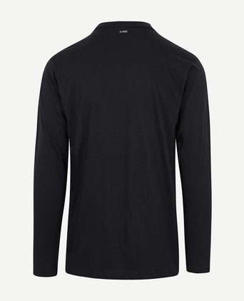 T-shirt Virginia zwart longsleeve (2-pack)