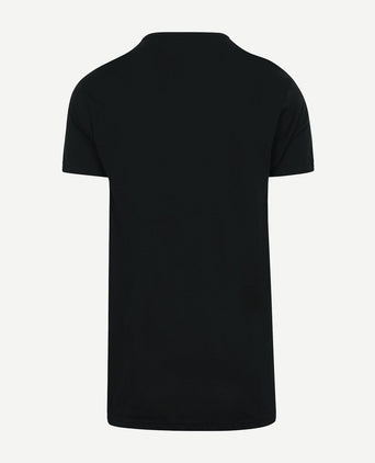 Vermont extra lang v-hals t-shirt zwart (2-pack)