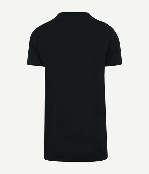 Alan Red Vermont extra lang v-hals t-shirt zwart (2-pack) | Regular-fit