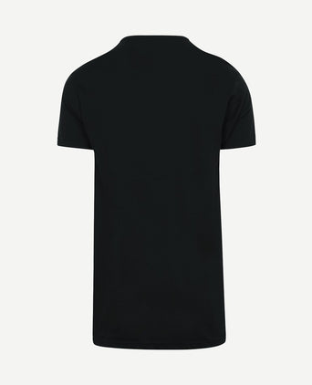 Vermont extra lang v-hals t-shirt zwart (2-pack)