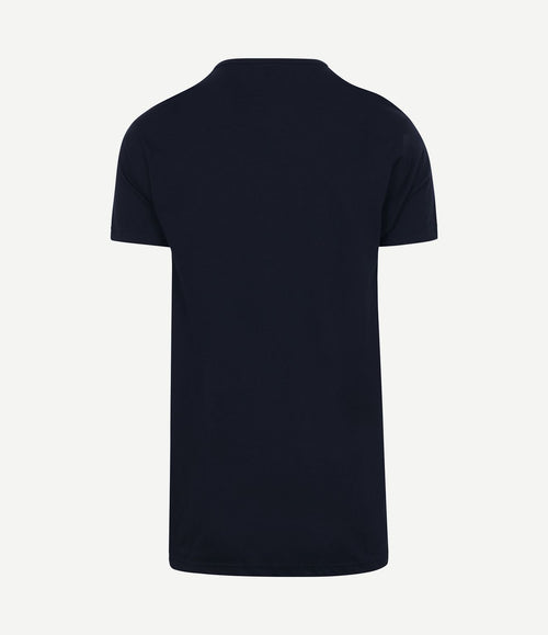 Vermont extra lange t-shirts donkerblauw (2-pack)
