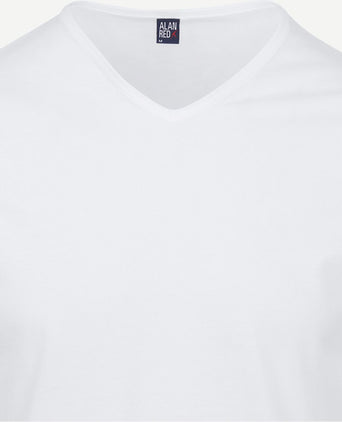 Alan Red Vermont extra lange t-shirts wit (2-pack) | Regular-fit