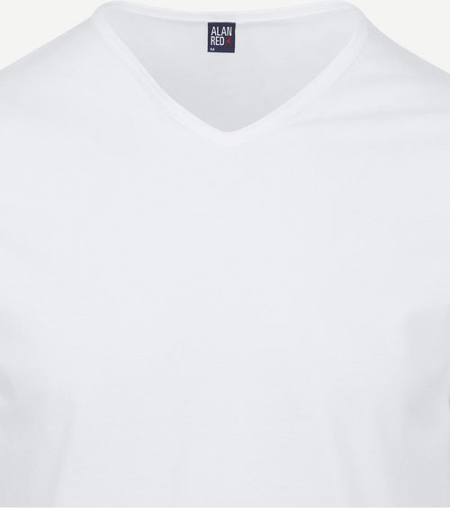 Alan Red Vermont extra lange t-shirts wit (2-pack) | Regular-fit