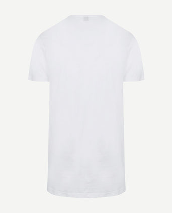 Vermont extra lange t-shirts wit (2-pack)