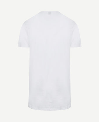 Vermont extra lange t-shirts wit (2-pack)