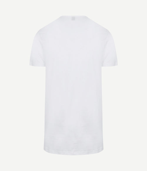 Vermont extra lange t-shirts wit (2-pack)