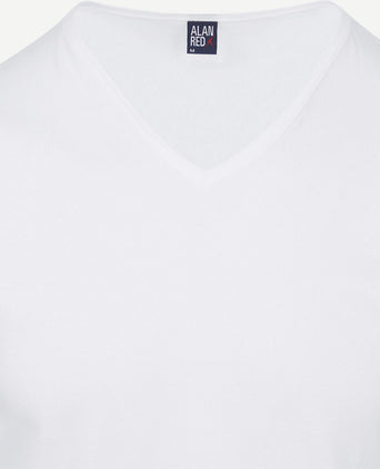 Alan Red Vermont t-shirt v-hals wit (3-pack) | Regular-fit