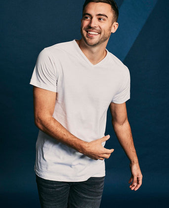 Alan Red Vermont t-shirt v-hals wit (3-pack) | Regular-fit