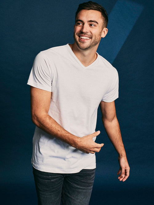 Alan Red Vermont t-shirt v-hals wit (3-pack) | Regular-fit