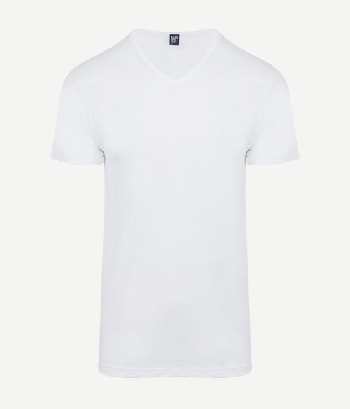 Alan Red Vermont t-shirt v-hals wit (6-pack) | Regular-fit