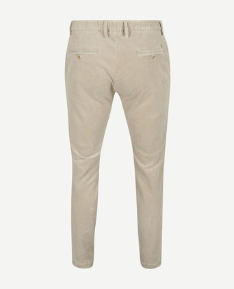 Alberto broek jump corduroy greige | Slim-fit