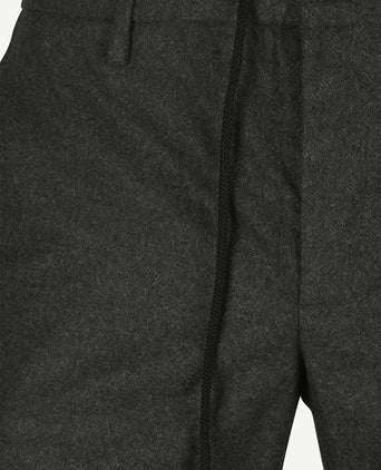 Alberto broek jump flanel antraciet | Slim-fit