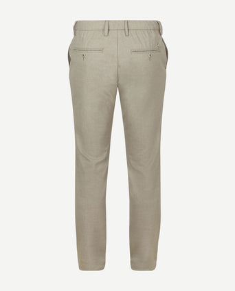 Broek jump flanel herringbone beige