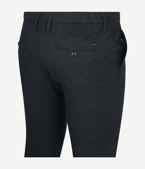 Broek jump flanel herringbone donkerblauw