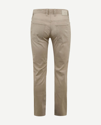 Alberto pipe broek denim bruin beige | Regular-fit