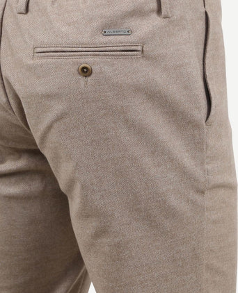Alberto pipe broek jump beige | Slim-fit