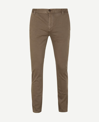 Alberto rob stretch chino beige | Slim-fit