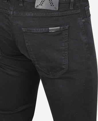 Alberto slim ds dual flex denim zwart