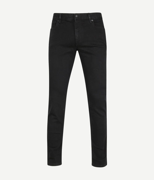Alberto slim ds dual flex denim zwart