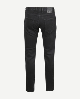 Alberto slim ds dual flex denim zwart