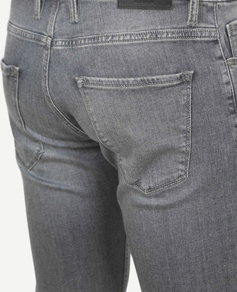 Alberto slim dual flex denim grijs