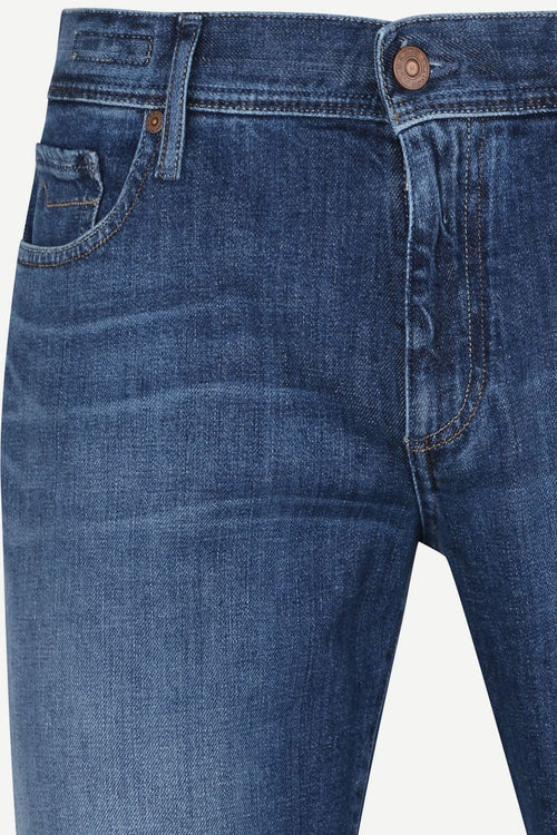 Alberto slim organic denim dark blue