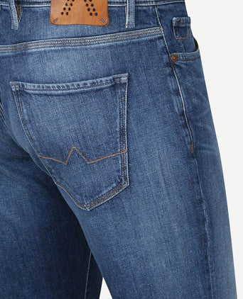 Alberto slim organic denim dark blue