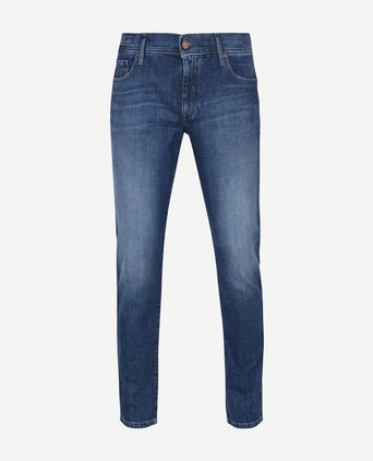 Alberto slim organic denim dark blue