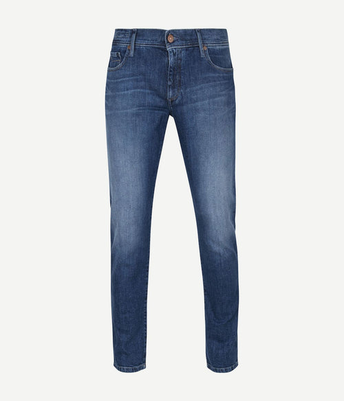 Alberto slim organic denim dark blue