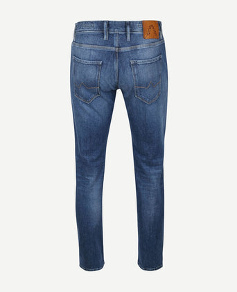 Alberto slim organic denim dark blue