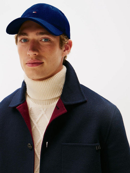 Pet corduroy donkerblauw