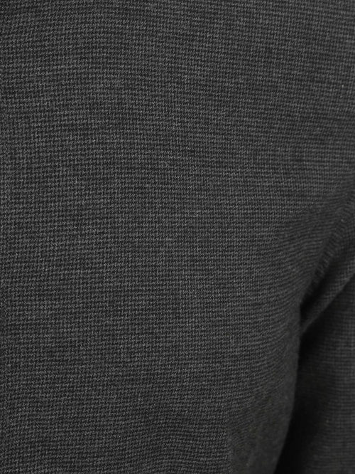 Overhemd flanel print antraciet