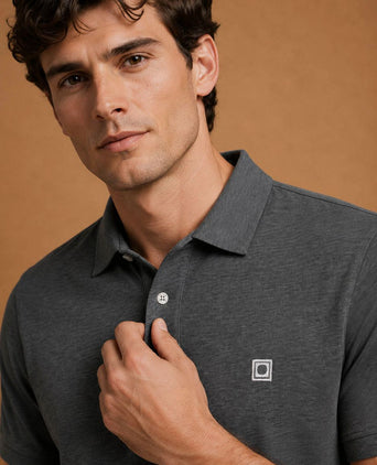 The rene poloshirt antraciet