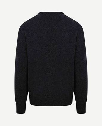 Trui lamswol charcoal antraciet