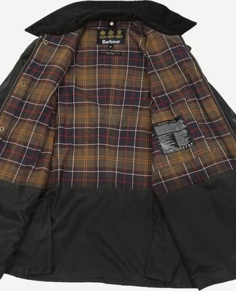 Ashby wax jas donkerblauw
