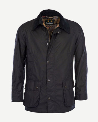 Ashby wax jas donkerblauw