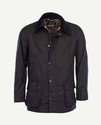 Ashby wax jas donkerblauw