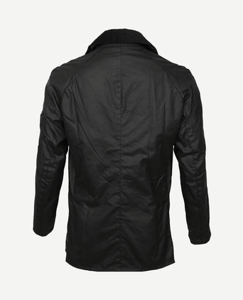 Ashby wax jas donkerblauw
