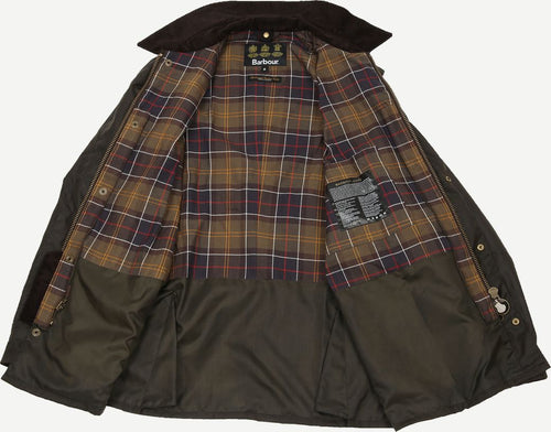 Barbour ashby wax jas olive