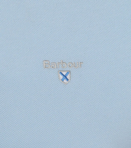 Basic pique polo lichtblauw