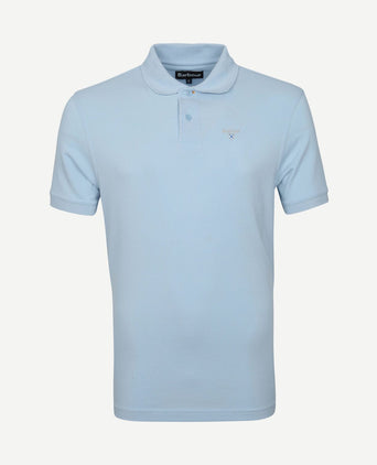 Basic pique polo lichtblauw
