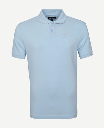 Basic pique polo lichtblauw