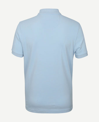 Basic pique polo lichtblauw