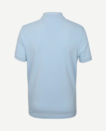 Basic pique polo lichtblauw