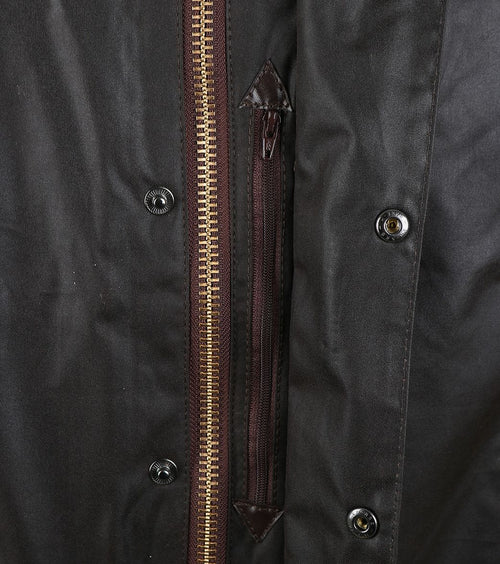 Barbour Beaufort wax jas bruin | Regular-fit