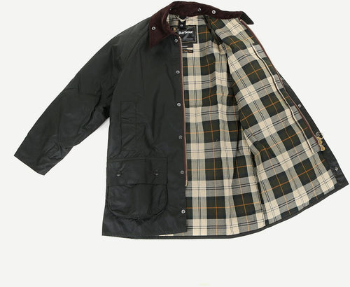 Barbour Beaufort wax jas groen | Regular-fit