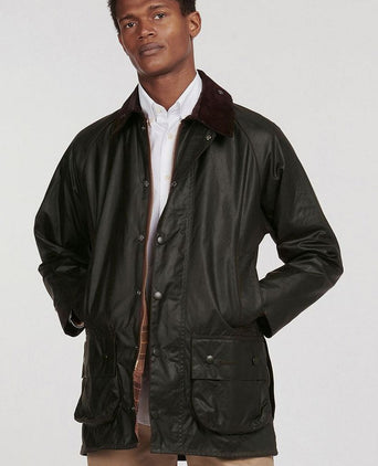 Barbour Beaufort wax jas groen | Regular-fit