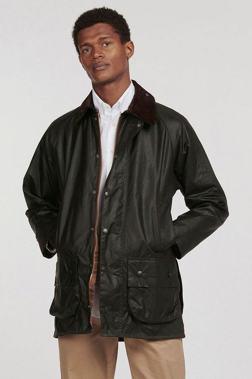 Barbour Beaufort wax jas groen | Regular-fit